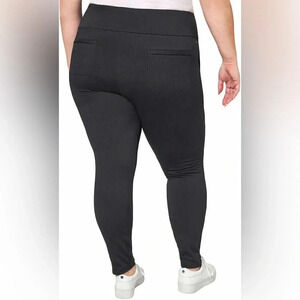 Mondetta Womens Midweight‎ High Rise Jacquard Knit Legging - Black/Gray Size XL